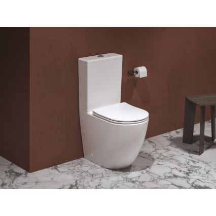 Ravak X01870 - kompakt WC bezkołnierzowy z deską sedesową SoftClose OPTIMA ceramika/biała