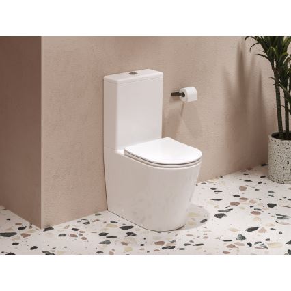 Ravak X01872 - WC kompakt bezrantowy z deską SoftClose ELEGANT ceramika/biała