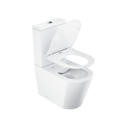 Ravak X01872 - WC kompakt bezrantowy z deską SoftClose ELEGANT ceramika/biała