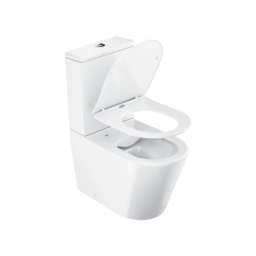 Ravak X01872 - WC kompakt bezrantowy z deską SoftClose ELEGANT ceramika/biała