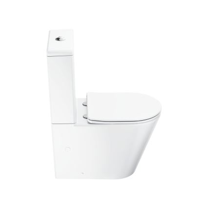 Ravak X01872 - WC kompakt bezrantowy z deską SoftClose ELEGANT ceramika/biała