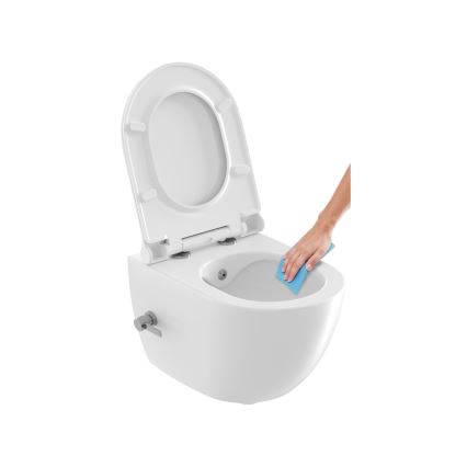 Ravak X01912 - WC wiszące z dyszą bidetową CHROME ceramika/biała