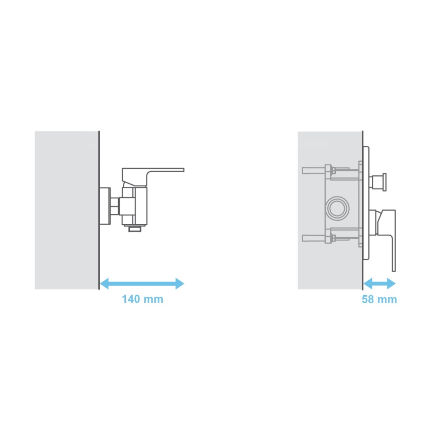 Ravak X070052 - Korpus podstawowy do baterii podtynkowych R-BOX 15,2x11,9 cm