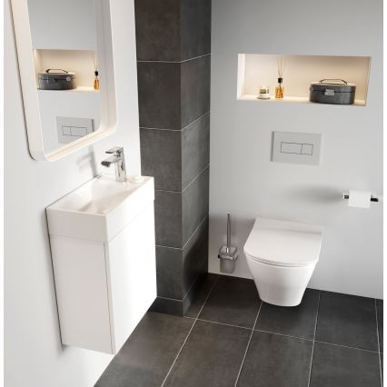 Ravak X070118 - Bateria umywalkowa FLAT 15,1 cm błyszczący chrom