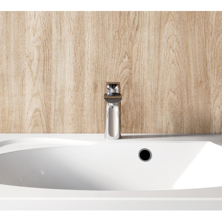 Ravak X070118 - Bateria umywalkowa FLAT 15,1 cm błyszczący chrom