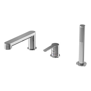 Ravak X070142 - Bateria wannowa 3-otworowa PURI chrom błyszczący