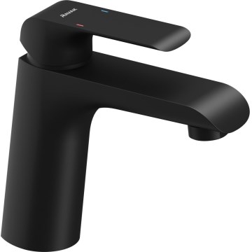 Ravak X070173 - Bateria umywalkowa FLAT 15,1 cm czarny mat