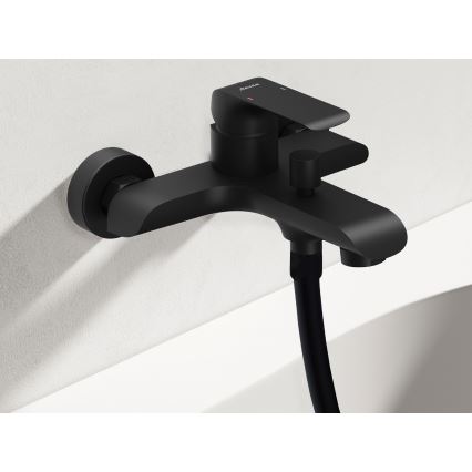 Ravak X070175 - Bateria wannowa FLAT czarna matowa