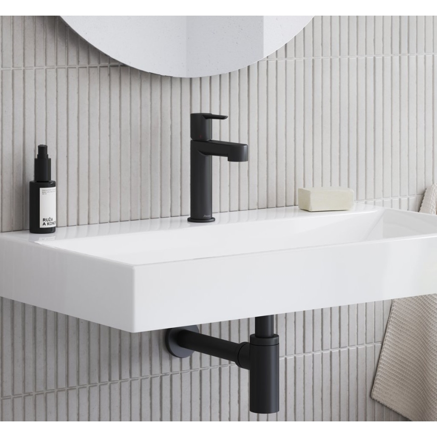 Ravak X070181 - Bateria umywalkowa PURI 19,1 cm czarna