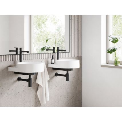 Ravak X070182 - Bateria umywalkowa PURI 32,2 cm czarna