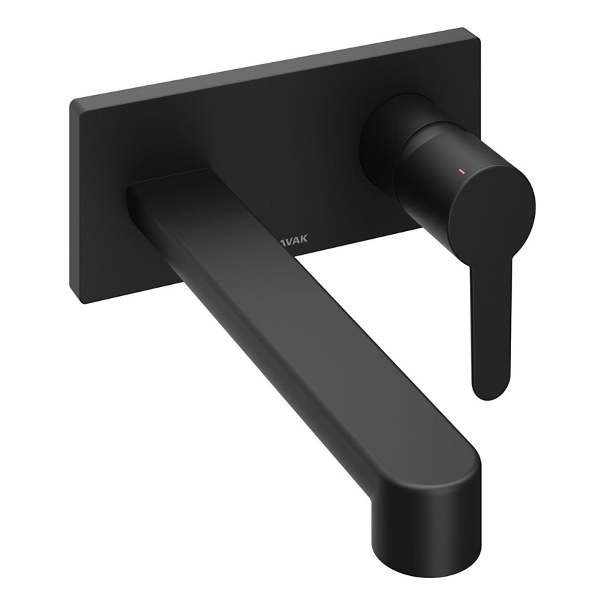 Ravak X070184 - Bateria umywalkowa do montażu podtynkowego PURI czarna