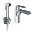 Ravak X070438 - bateria umywalkowa FLAT z bidetową słuchawką, chrom błyszczący