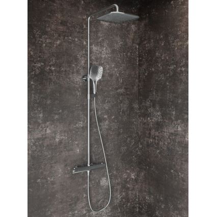Ravak X070442 - Zestaw prysznicowy z baterią termostatyczną FLAT, chrom błyszczący