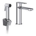 Ravak X070450 - bateria umywalkowa z bidetową słuchawką CHROME, błyszczący chrom