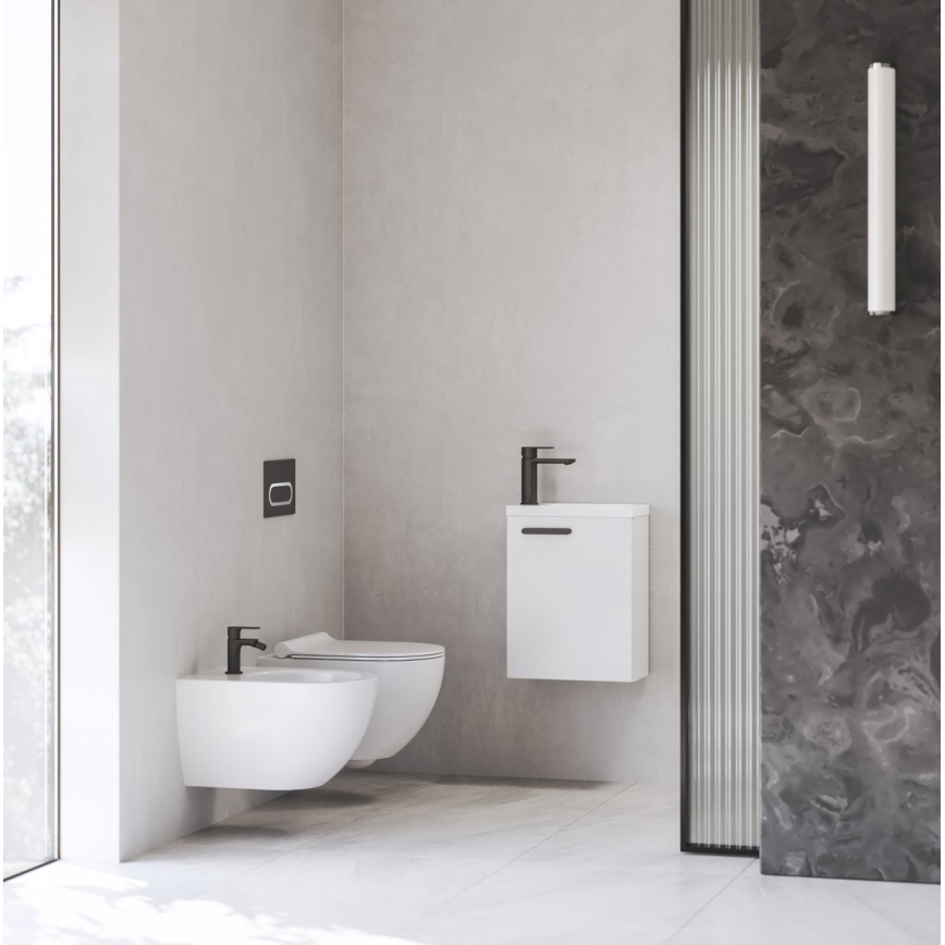 Ravak X070460 - Bateria umywalkowa CHROME 17,7 cm czarna