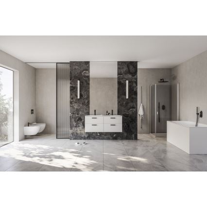 Ravak X070466 - Bateria prysznicowa do instalacji podtynkowej CHROME czarna