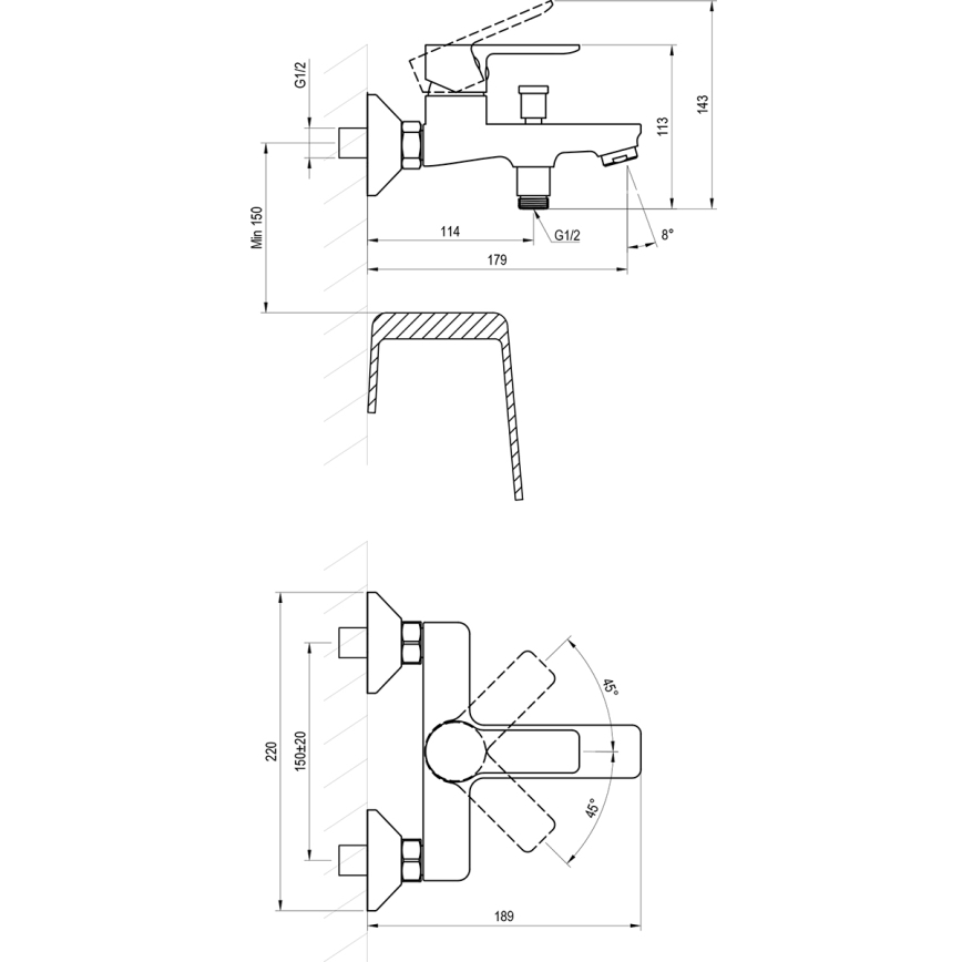 Ravak X070485 - Bateria wannowa SOLAR chrom błyszczący