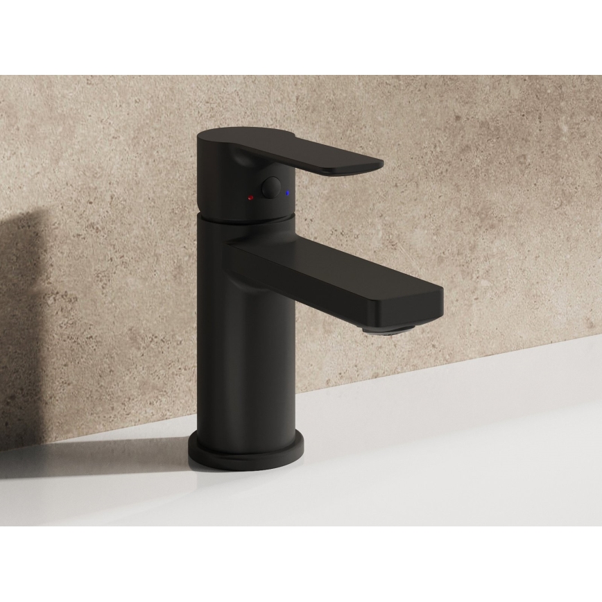 Ravak X070488 - Bateria umywalkowa SOLAR 13,5 cm czarna