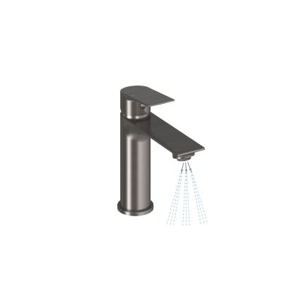 Ravak X070652 - Bateria umywalkowa PLAN 16,8 cm szczotkowany grafit