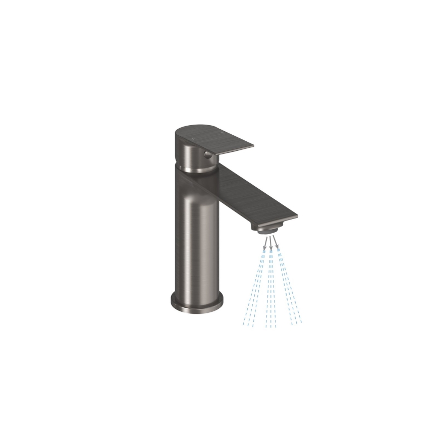 Ravak X070652 - Bateria umywalkowa PLAN 16,8 cm szczotkowany grafit