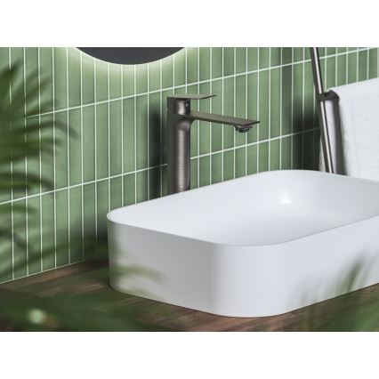 Ravak X070653 - Bateria umywalkowa PLAN 30 cm szczotkowany grafit