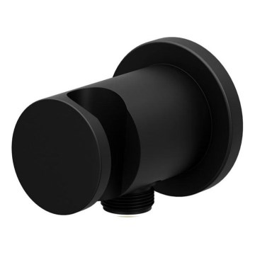 Ravak X07P572 - Uchwyt prysznicowy z przyłączem 7,8x6 cm czarny