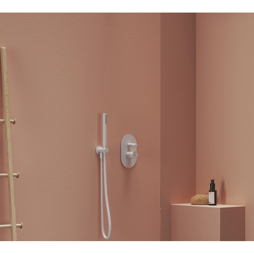 Ravak X07P682 - Ręczna słuchawka prysznicowa matowa biała