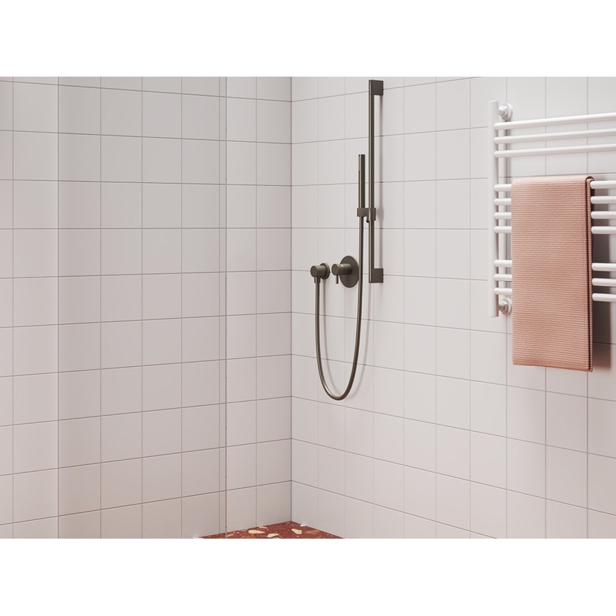 Ravak X07P694 - Ręczna słuchawka prysznicowa, szczotkowany grafit