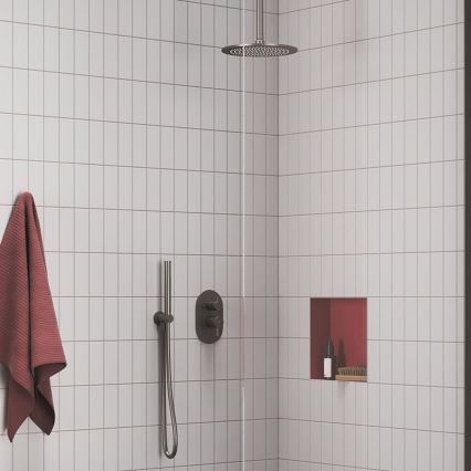 Ravak X07P694 - Ręczna słuchawka prysznicowa, szczotkowany grafit