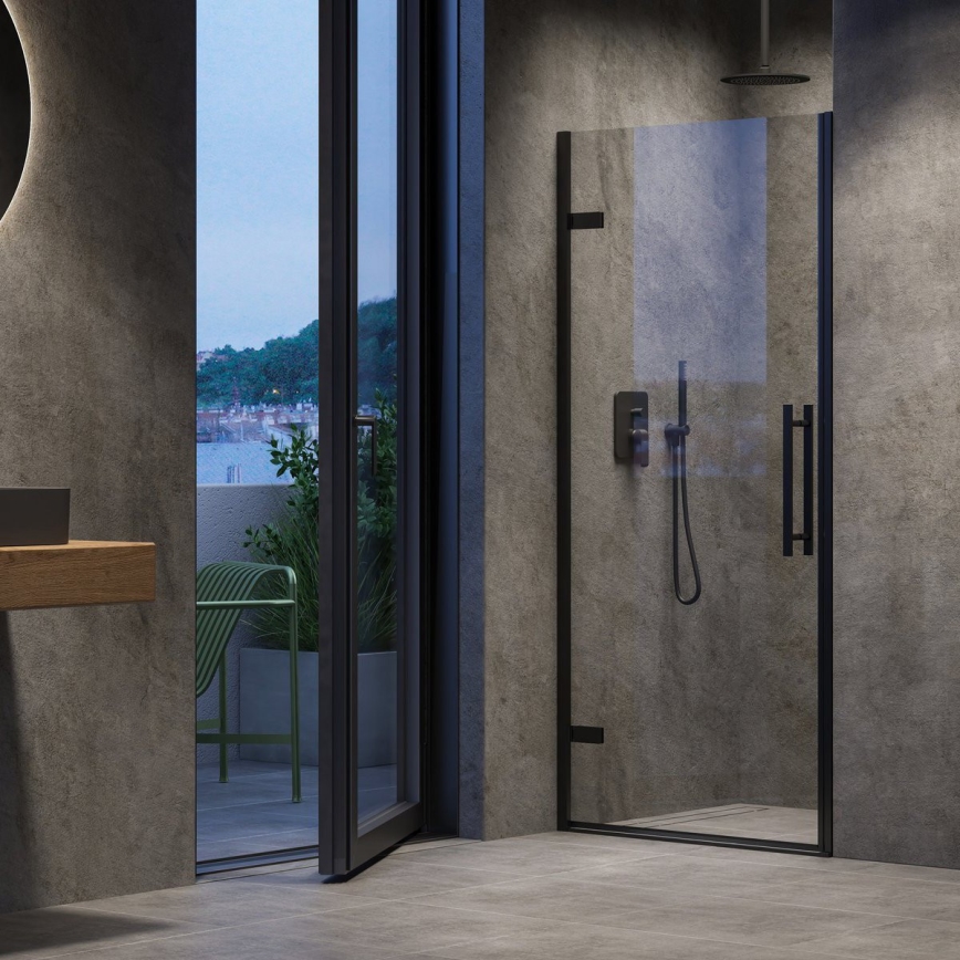 Ravak X0VV70300Z1 - Drzwi prysznicowe COOL 90x195 cm czarne