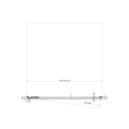 Ravak X0VV70300Z1 - Drzwi prysznicowe COOL 90x195 cm czarne