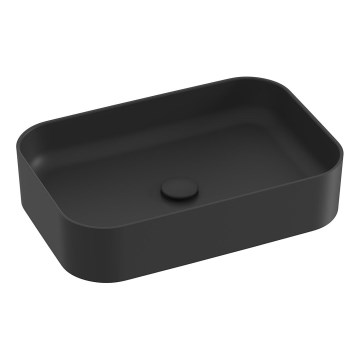 Ravak XJX0D155001 - Umywalka nablatowa CERAMIC SLIM 55x37 cm ceramika/czarny