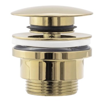 REA-A2360 - Odpływ umywalkowy CLICK-CLACK Ø 6,4 cm złoty