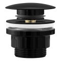 REA-A4100 - Odpływ umywalkowy CLICK-CLACK śr. 6,4 cm czarny połysk