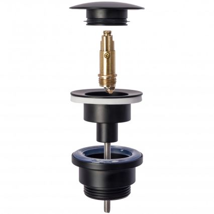 REA-A5216 - Korek umywalkowy CLICK-CLACK śr. 6,4 cm czarny