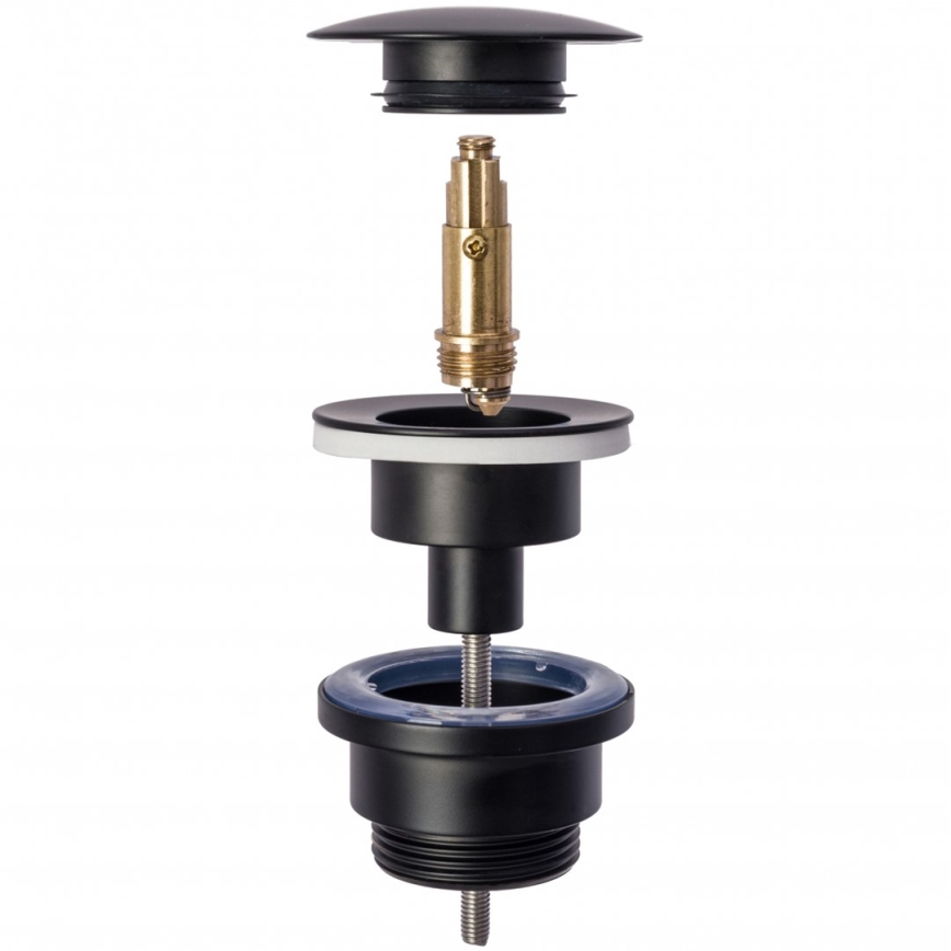 REA-A5216 - Korek umywalkowy CLICK-CLACK śr. 6,4 cm czarny