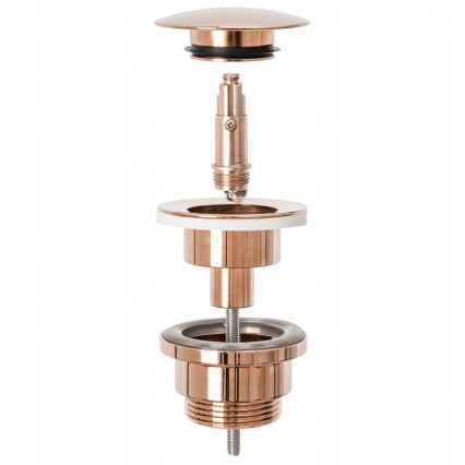 REA-A533A - Odpływ umywalkowy CLICK-CLACK śr. 6,4 cm różowe złoto