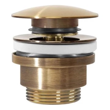 REA-A8110 - Odpływ umywalkowy CLICK-CLACK śr. 6,4 cm złoty
