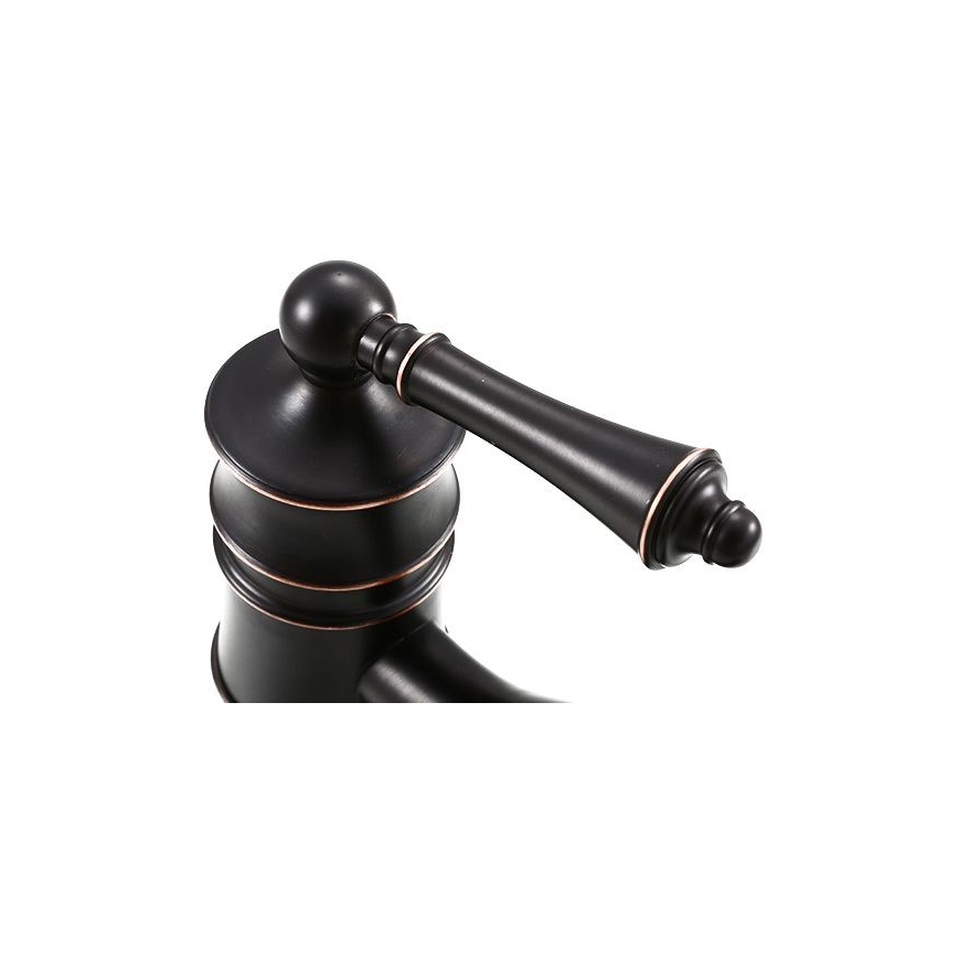 REA-B0227 - Bateria umywalkowa VINTAGE OLD 31 cm czarna