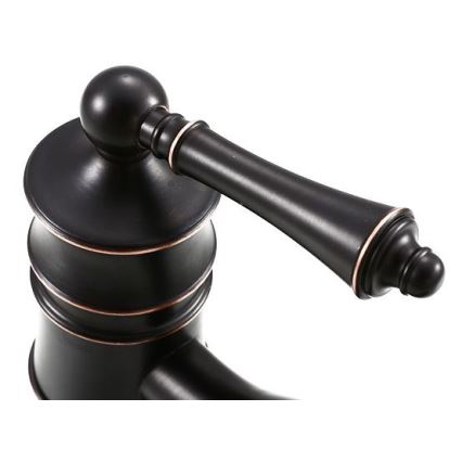 REA-B0227 - Bateria umywalkowa VINTAGE OLD RETRO 31 cm czarna