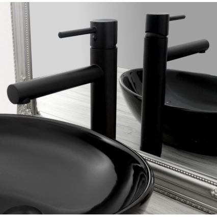 REA-B0229 - Bateria umywalkowa TESS 31,5 cm czarna