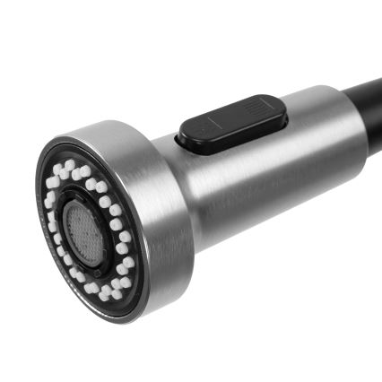 REA-B0417 - Bateria zlewozmywakowa z wysuwaną wylewką natryskową COLIN 42,5 cm nikiel