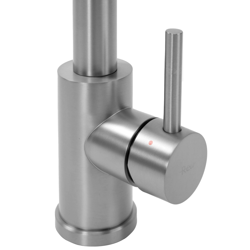 REA-B0417 - Bateria zlewozmywakowa z wysuwaną wylewką natryskową COLIN 42,5 cm nikiel