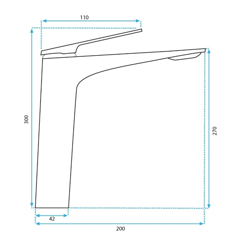 REA-B0493 - Bateria umywalkowa AVALON 30 cm szczotkowana miedź
