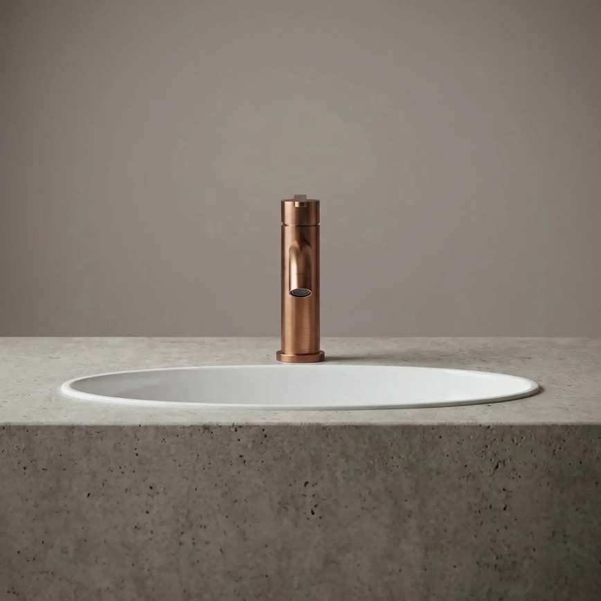 REA-B0970 - Bateria umywalkowa ONTARIO 17,5 cm szczotkowana miedź