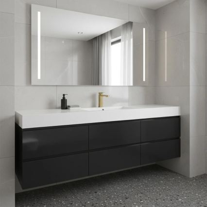 REA-B0976 - Bateria umywalkowa ARLO 17 cm szczotkowane złoto