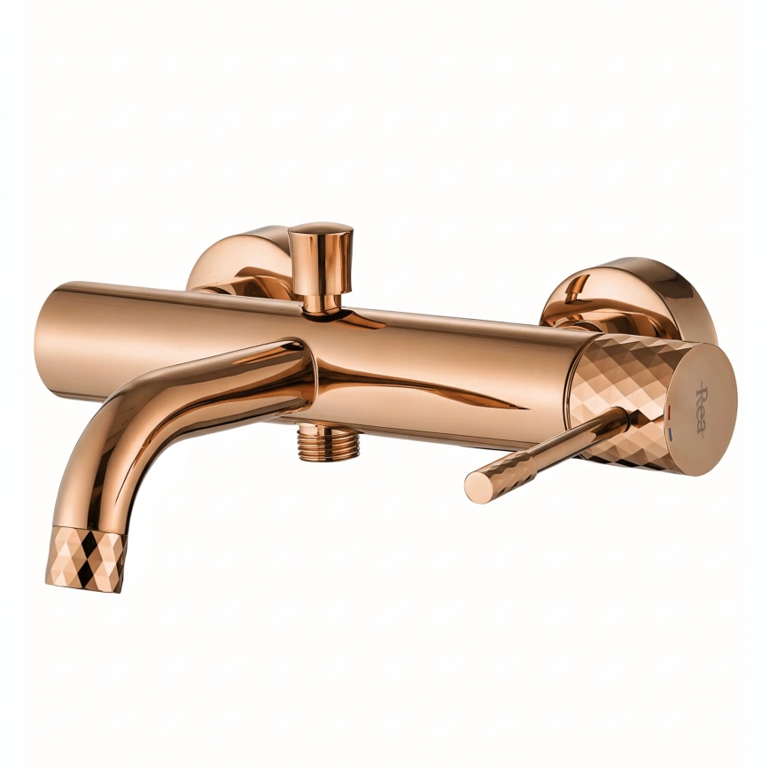 REA-B0980 - Zestaw wannowy LUNGO DIAMOND miedziany