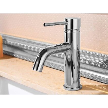 REA-B4101 - Bateria umywalkowa LUNGO 16,5 cm chrom błyszczący