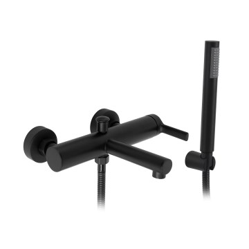 REA-B4523 - Zestaw wannowy PIXEL czarny mat