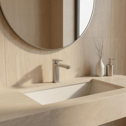 REA-B4589 - Bateria umywalkowa ARLO 17 cm nikiel